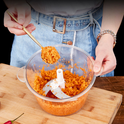 Manual Push Vegetable & Garlic Chopper – Chop in Seconds, Zero Tears!